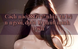 Cách nào 88five nhìn từ bên ngoài, dưới 10 phút minh bạch