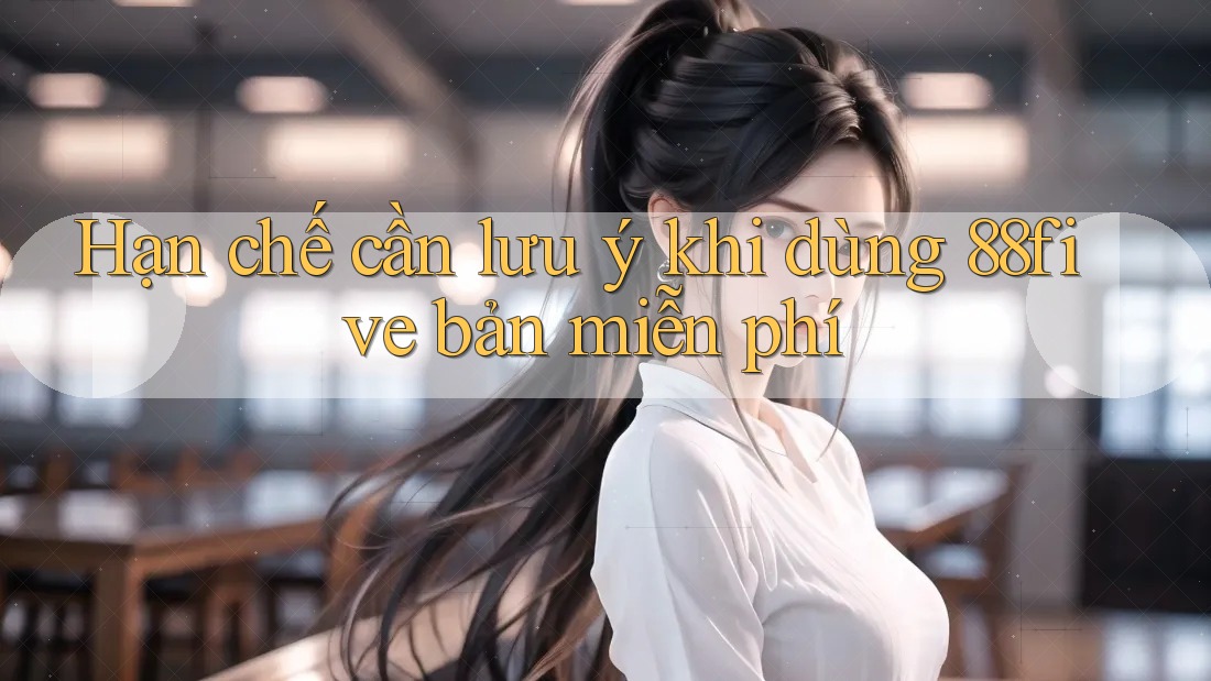 Hạn chế cần lưu ý khi dùng 88five bản miễn phí Hạn chế cần lưu ý khi dùng 88five bản miễn phí