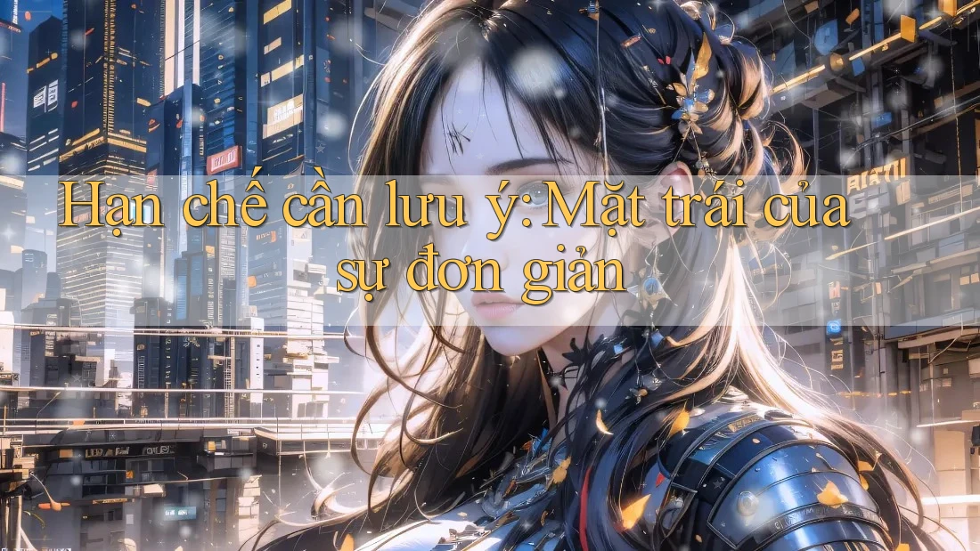 Hạn chế cần lưu ý: Mặt trái của sự đơn giản Hạn chế cần lưu ý: Mặt trái của sự đơn giản