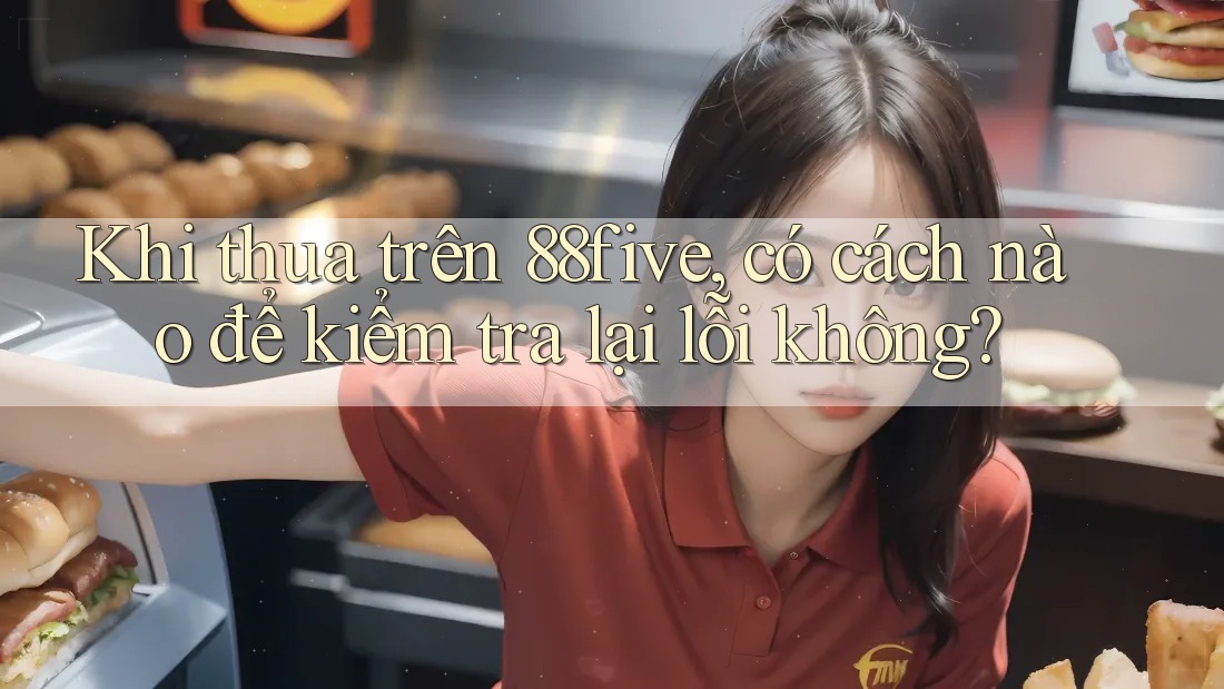 Khi thua trên 88five, có cách nào để kiểm tra lại lỗi không? Khi thua trên 88five, có cách nào để kiểm tra lại lỗi không?