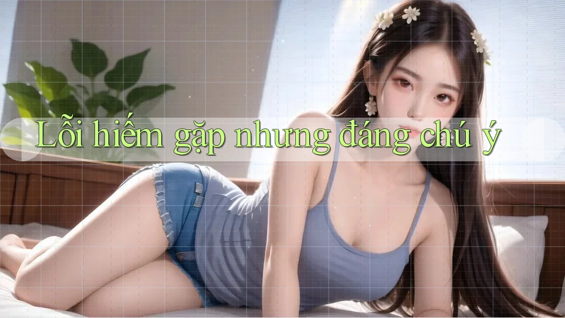 Lỗi hiếm gặp nhưng đáng chú ý