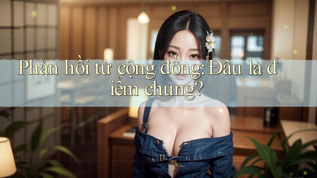 Phản hồi từ cộng đồng: Đâu là điểm chung? Phản hồi từ cộng đồng: Đâu là điểm chung?