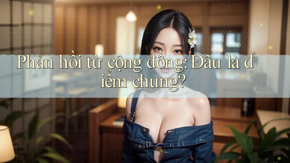 Phản hồi từ cộng đồng: Đâu là điểm chung? Phản hồi từ cộng đồng: Đâu là điểm chung?