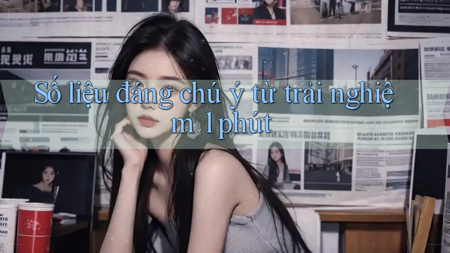 Số liệu đáng chú ý từ trải nghiệm 1 phút Số liệu đáng chú ý từ trải nghiệm 1 phút