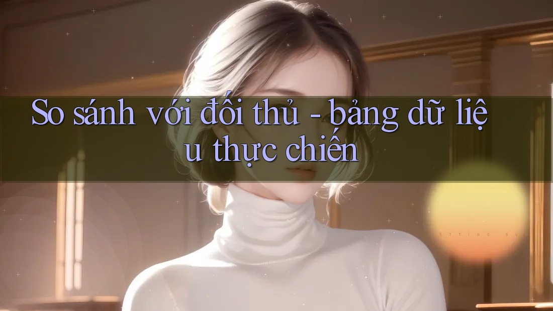 So sánh với đối thủ - bảng dữ liệu thực chiến So sánh với đối thủ - bảng dữ liệu thực chiến